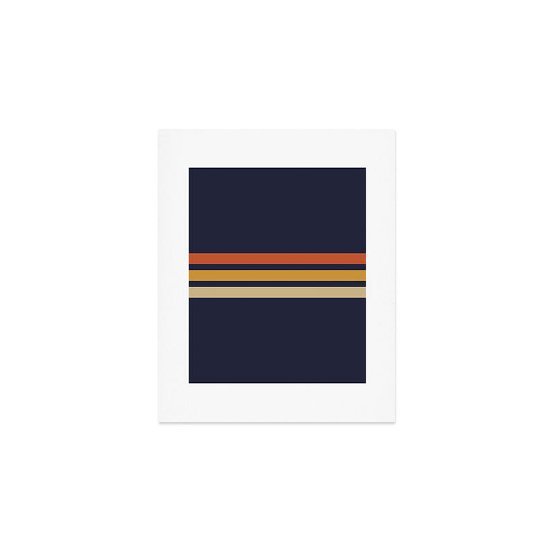 Vintage Retro Stripes Art Print Gallery Image 1