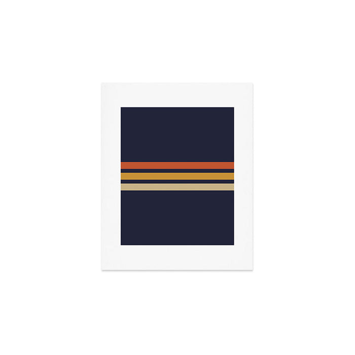 Vintage Retro Stripes Art Print Gallery Image 1