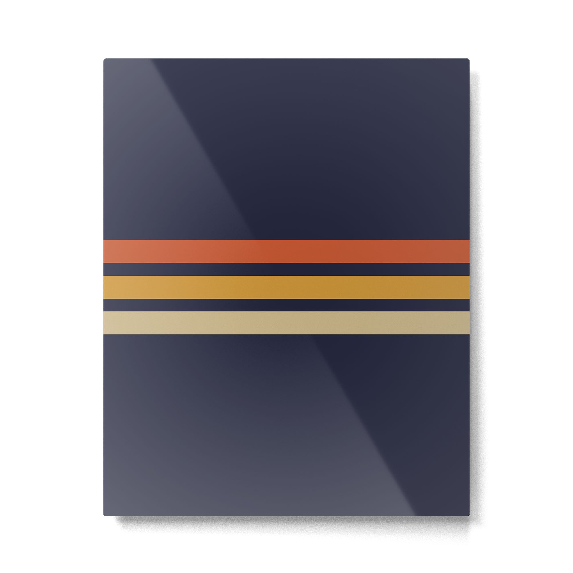 Vintage Retro Stripes Metal Print Gallery Image 6