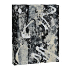 003: a vibrant abstract design in black and white by Alyssa Hamilton Art  Canvas Print Gallery Image 6