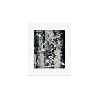 003: a vibrant abstract design in black and white by Alyssa Hamilton Art  Art Print Gallery Image 1