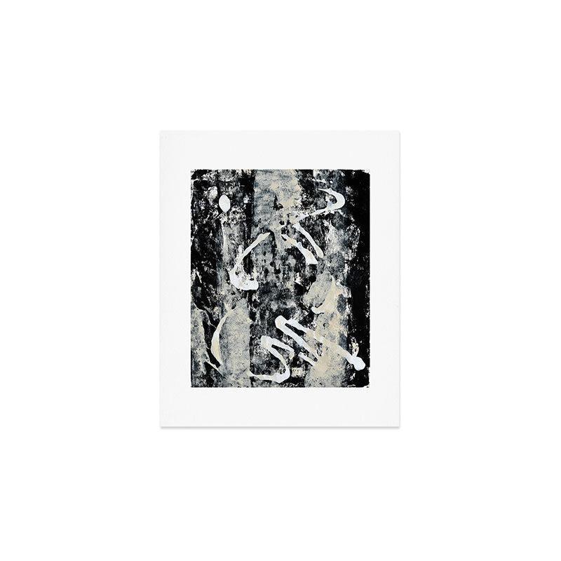 003: a vibrant abstract design in black and white by Alyssa Hamilton Art  Art Print Gallery Image 1