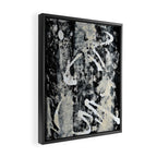 003: a vibrant abstract design in black and white by Alyssa Hamilton Art  Framed Canvas Print Gallery Image 2