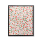 A breath of fresh air - A seamless floral pattern in pinks and reds Framed Canvas Print Gallery Image 8