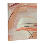 Aly [3]: minimal | pinks | white | black | mixed media | abstract | ink | watercolor | wall art Canvas Print Gallery Image 6
