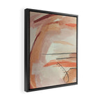 Aly [3]: minimal | pinks | white | black | mixed media | abstract | ink | watercolor | wall art Framed Canvas Print Gallery Image 2