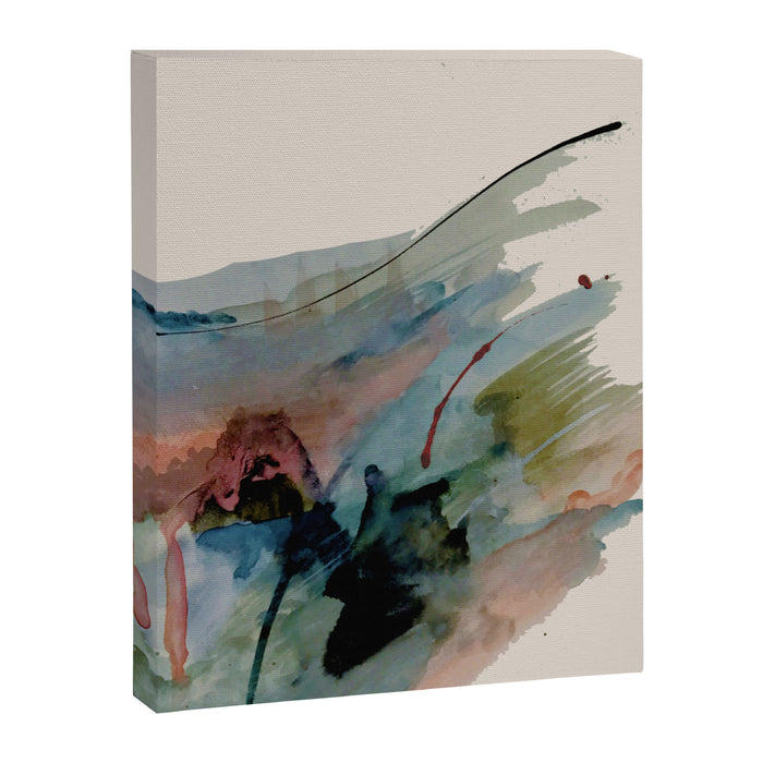 Begin again [2]: an abstract mixed media piece in a variety of colors Canvas Print Gallery Image 1