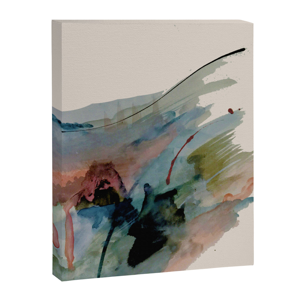 Begin again [2]: an abstract mixed media piece in a variety of colors Canvas Print Gallery Image 3