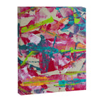 Confetti: A colorful abstract design in neon pink, neon green, and neon blue Canvas Print Gallery Image 6