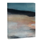 Dawn: a minimal abstract acrylic piece in pink, blues, yellow, and white Canvas Print Gallery Image 8