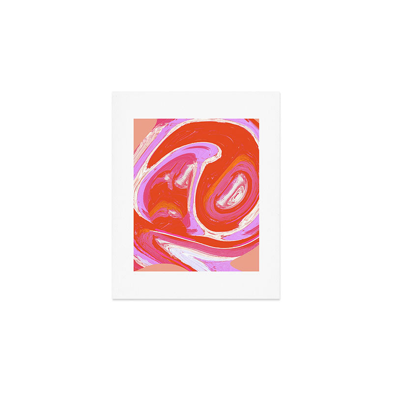 Deja Vu: Vibrant Digital Painting in Retro Colors by Alyssa Hamilton Art Art Print Gallery Image 1