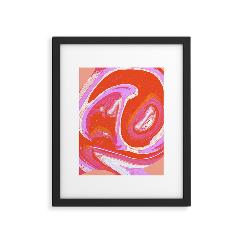 Deja Vu: Vibrant Digital Painting in Retro Colors by Alyssa Hamilton Art Framed Art Print Gallery Image 5