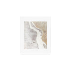 Feels: a neutral, textured, abstract piece in whites by Alyssa Hamilton Art Art Print Gallery Image 1