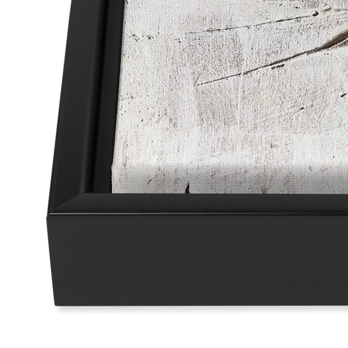 Feels: a neutral, textured, abstract piece in whites by Alyssa Hamilton Art Framed Canvas Print Gallery Image 3