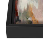 Gentle Beauty [2] - an elegant acrylic piece in deep purple, red, gold, and white Framed Canvas Print Gallery Image 3