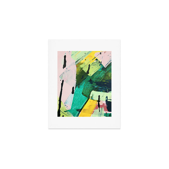 Hopeful[4] - a bright mixed media abstract piece Art Print Gallery Image 1