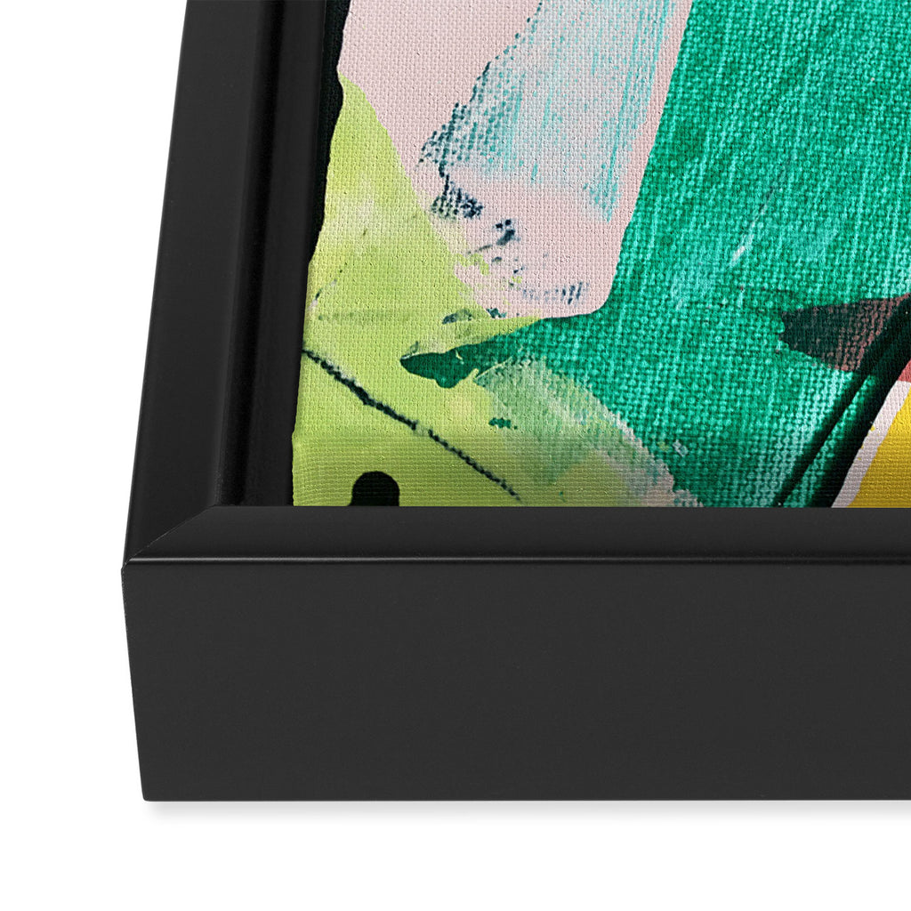 Hopeful[4] - a bright mixed media abstract piece Framed Canvas Print Gallery Image 3