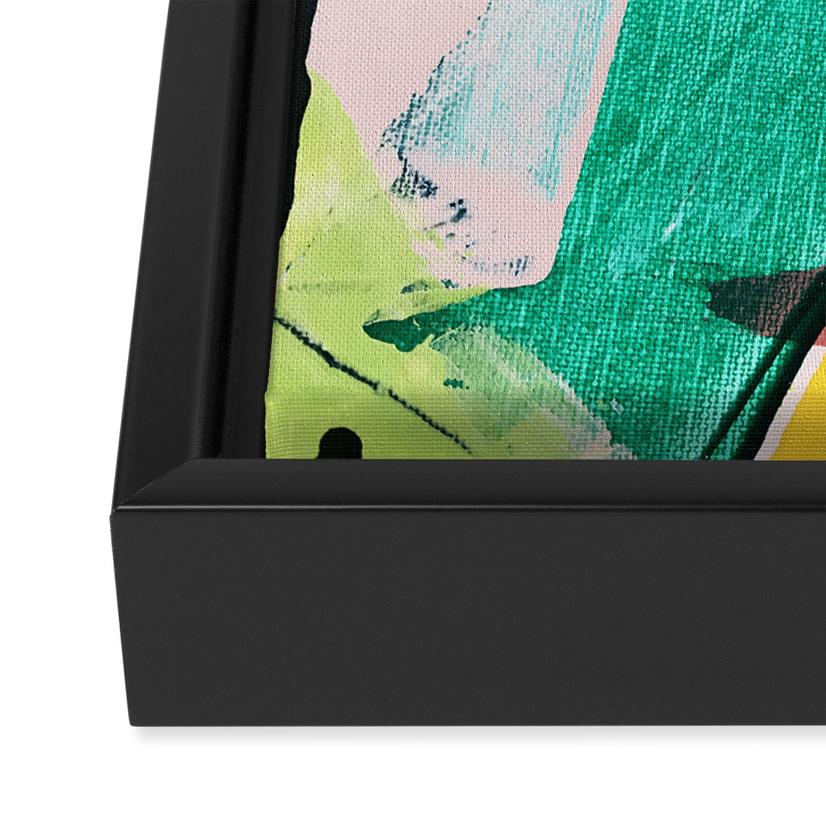 Hopeful[4] - a bright mixed media abstract piece Framed Canvas Print Gallery Image 3