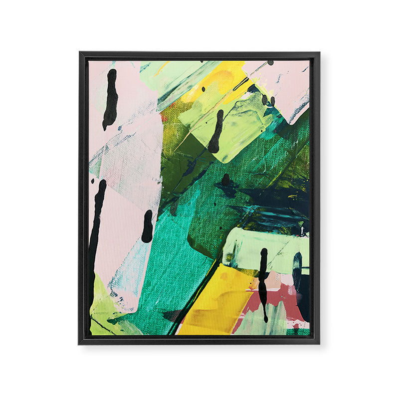 Hopeful[4] - a bright mixed media abstract piece Framed Canvas Print Gallery Image 6
