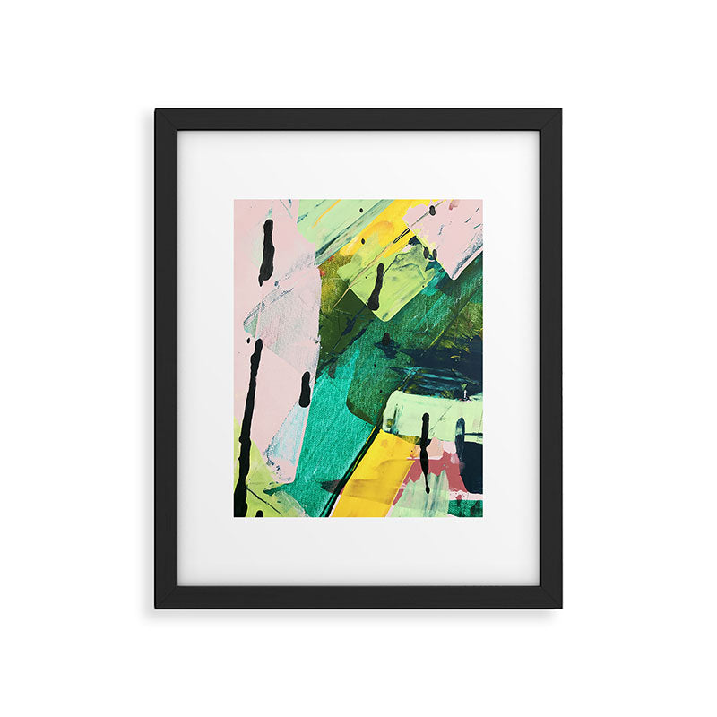 Hopeful[4] - a bright mixed media abstract piece Framed Art Print Gallery Image 5