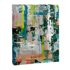 Imagine: A bright abstract painting in green, pink, and neon yellow by Alyssa Hamilton Art Canvas Print Gallery Image 6