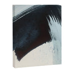 Like A Gentle Hurricane [2]: a minimal, abstract piece in blues and white by Alyssa Hamilton Art Canvas Print Gallery Image 6