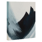 Like A Gentle Hurricane: a minimal, abstract piece in blues and white by Alyssa Hamilton Art Canvas Print Gallery Image 3