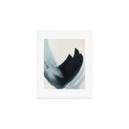 Like A Gentle Hurricane: a minimal, abstract piece in blues and white by Alyssa Hamilton Art Art Print Gallery Image 1