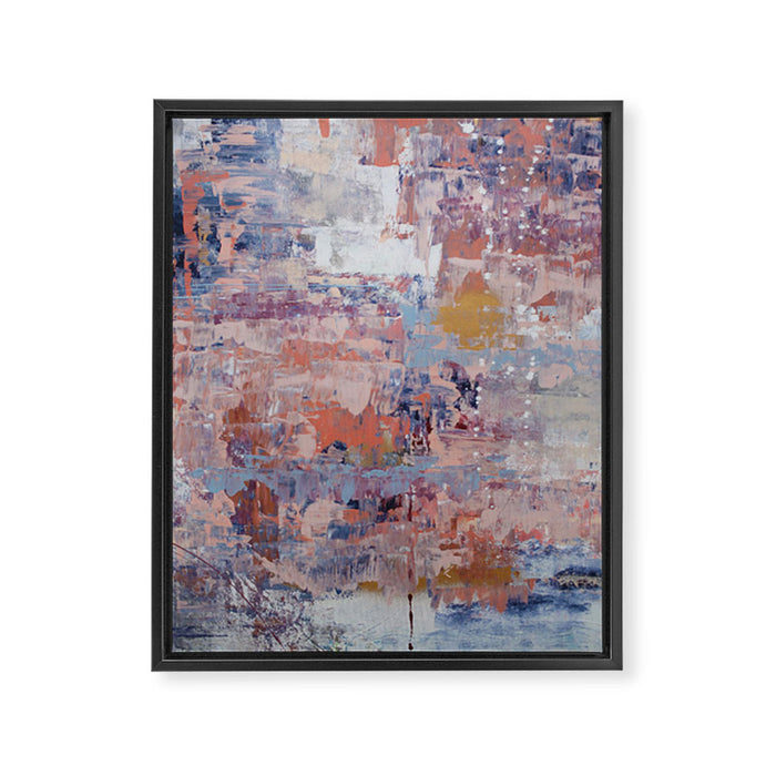 Mirage [3]: a pretty, vibrant mixed-media piece by Alyssa Hamilton Art Framed Canvas Print Gallery Image 1