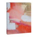 Moving Mountains: a minimal, abstract piece in reds and gold by Alyssa Hamilton Art Canvas Print Gallery Image 6