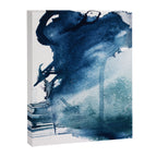 Pacific Grove: a pretty minimal abstract piece in blue by Alyssa Hamilton Art Canvas Print Gallery Image 6