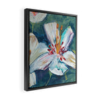 Painted Lily: an abstract floral design by Alyssa Hamilton Art Framed Canvas Print Gallery Image 2