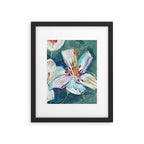 Painted Lily: an abstract floral design by Alyssa Hamilton Art Framed Art Print Gallery Image 4