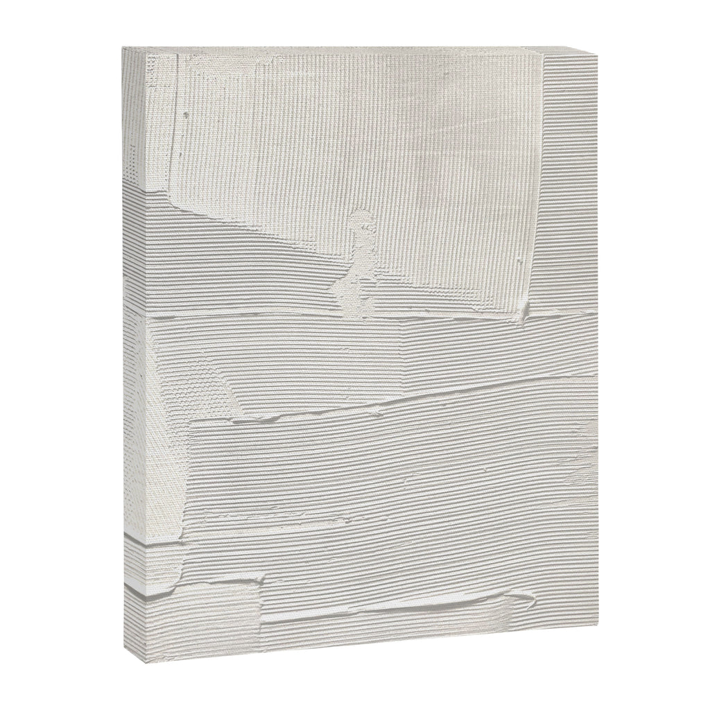 Relief [1]: an abstract, textured piece in white by Alyssa Hamilton Art Canvas Print Gallery Image 6