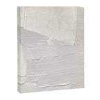 Relief [1]: an abstract, textured piece in white by Alyssa Hamilton Art Canvas Print Gallery Image 6