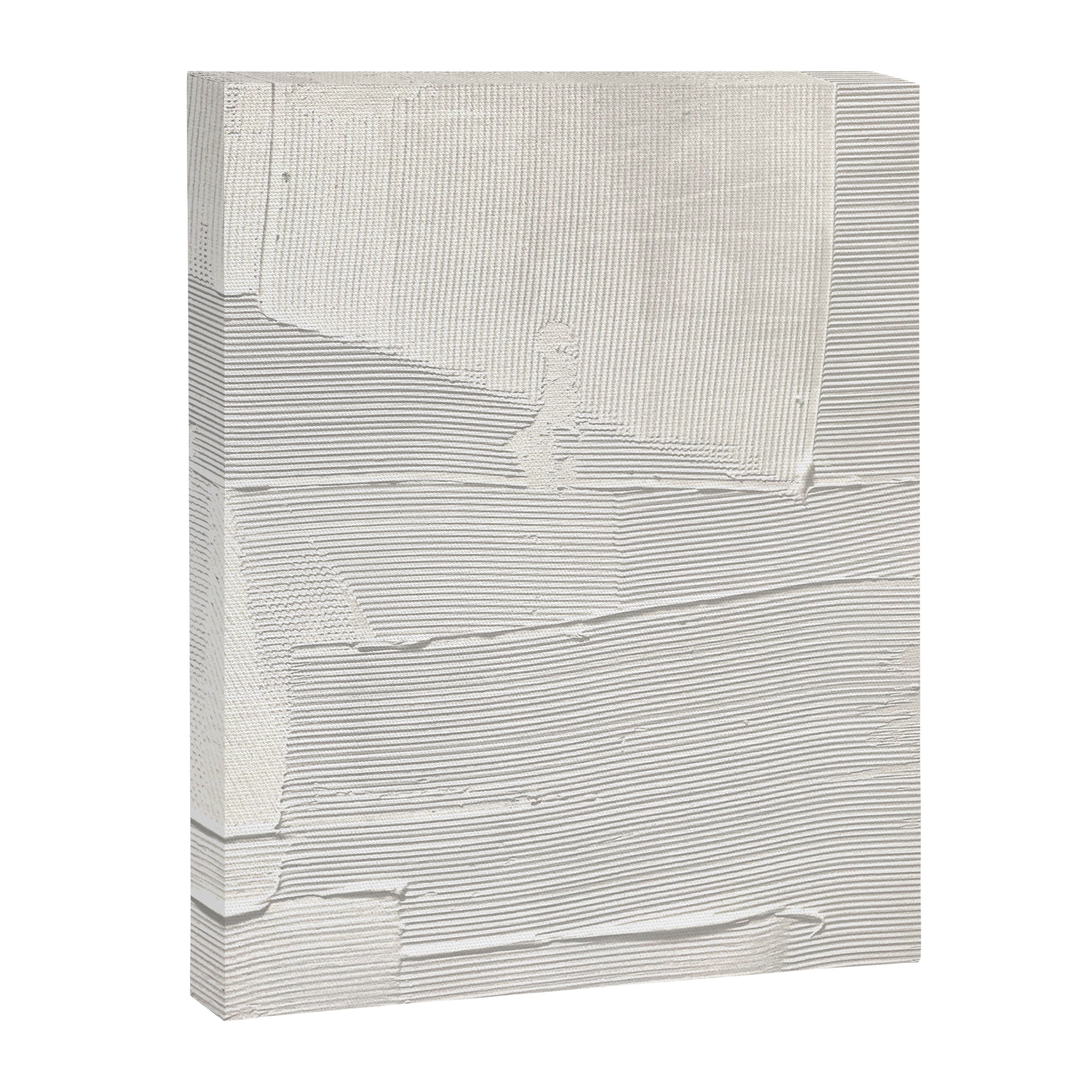 Relief [1]: an abstract, textured piece in white by Alyssa Hamilton Art Canvas Print Gallery Image 6