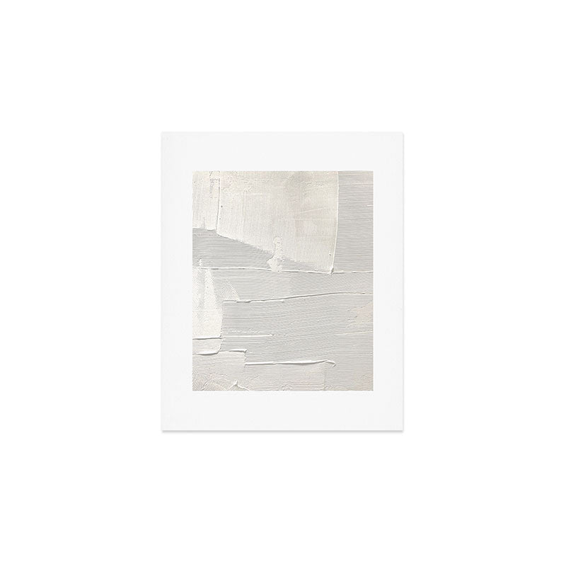 Relief [1]: an abstract, textured piece in white by Alyssa Hamilton Art Art Print Gallery Image 1