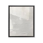 Relief [1]: an abstract, textured piece in white by Alyssa Hamilton Art Framed Canvas Print Gallery Image 6