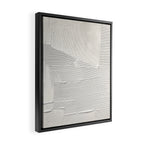 Relief [1]: an abstract, textured piece in white by Alyssa Hamilton Art Framed Canvas Print Gallery Image 2