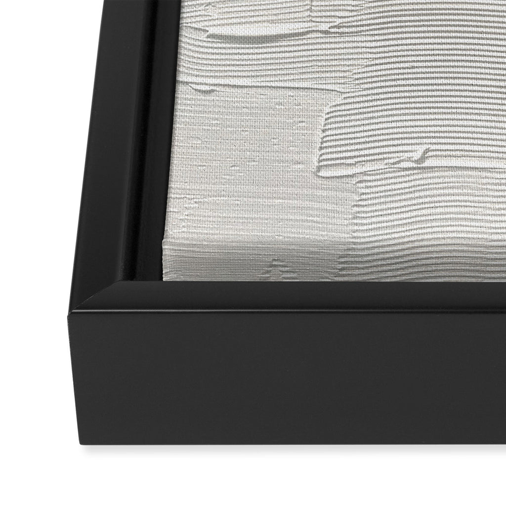 Relief [2]: an abstract, textured piece in white by Alyssa Hamilton Art Framed Canvas Print Gallery Image 3