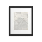 Relief [2]: an abstract, textured piece in white by Alyssa Hamilton Art Framed Art Print Gallery Image 4