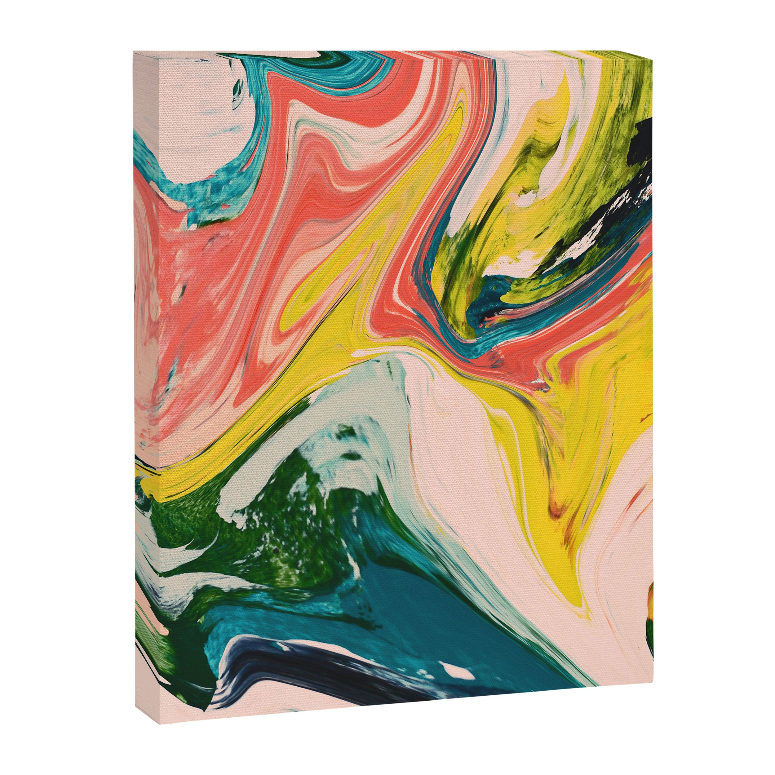Revival: A colorful retro painting by Alyssa Hamilton Art   Canvas Print Gallery Image 6