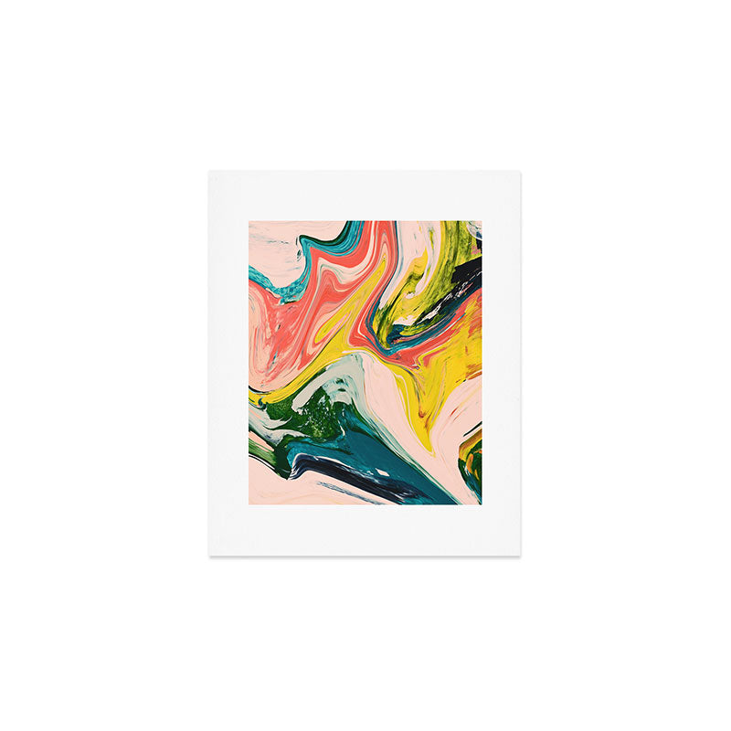 Revival: A colorful retro painting by Alyssa Hamilton Art   Art Print Gallery Image 1