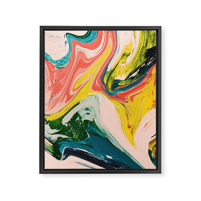 Revival: A colorful retro painting by Alyssa Hamilton Art   Framed Canvas Print Gallery Image 1
