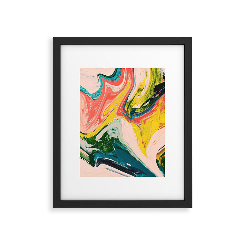 Revival: A colorful retro painting by Alyssa Hamilton Art   Framed Art Print Gallery Image 5