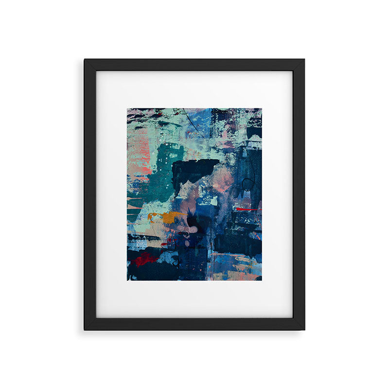 The Peace of Wild Things: a vibrant abstract piece in a variety of colors by Alyssa Hamilton Art Framed Art Print Gallery Image 4