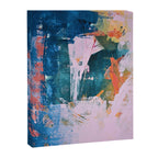 The Sword in the Stone: a vibrant abstract painting in blues pink and yellow by Alyssa Hamilton Art  Canvas Print Gallery Image 6