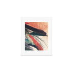 Thunder&Lightning {3}: Minimal watercolor abstract in pinks, blues, and greens Art Print Gallery Image 1