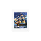 Ancient Spanish Galleon Art Print Gallery Image 1