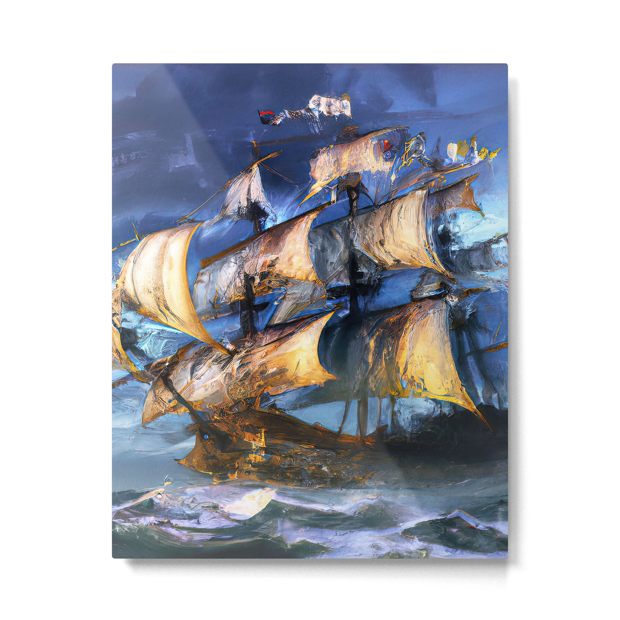 Ancient Spanish Galleon Metal Print Gallery Image 6